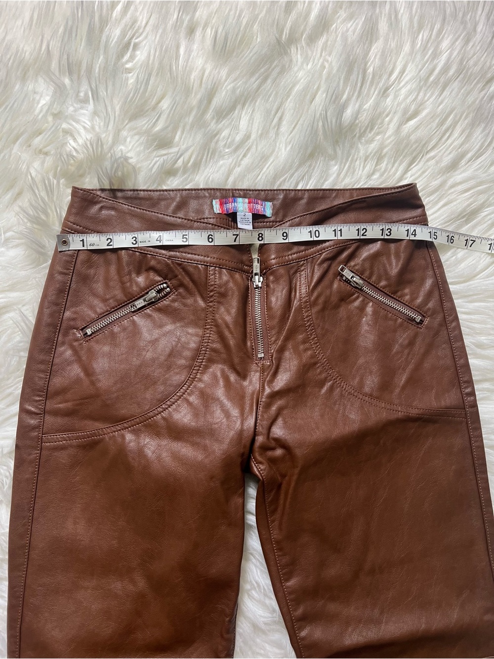 Urban Outfitters UO Molly Brown Faux Leather Straight-Leg Pants - Picture 7 of 9